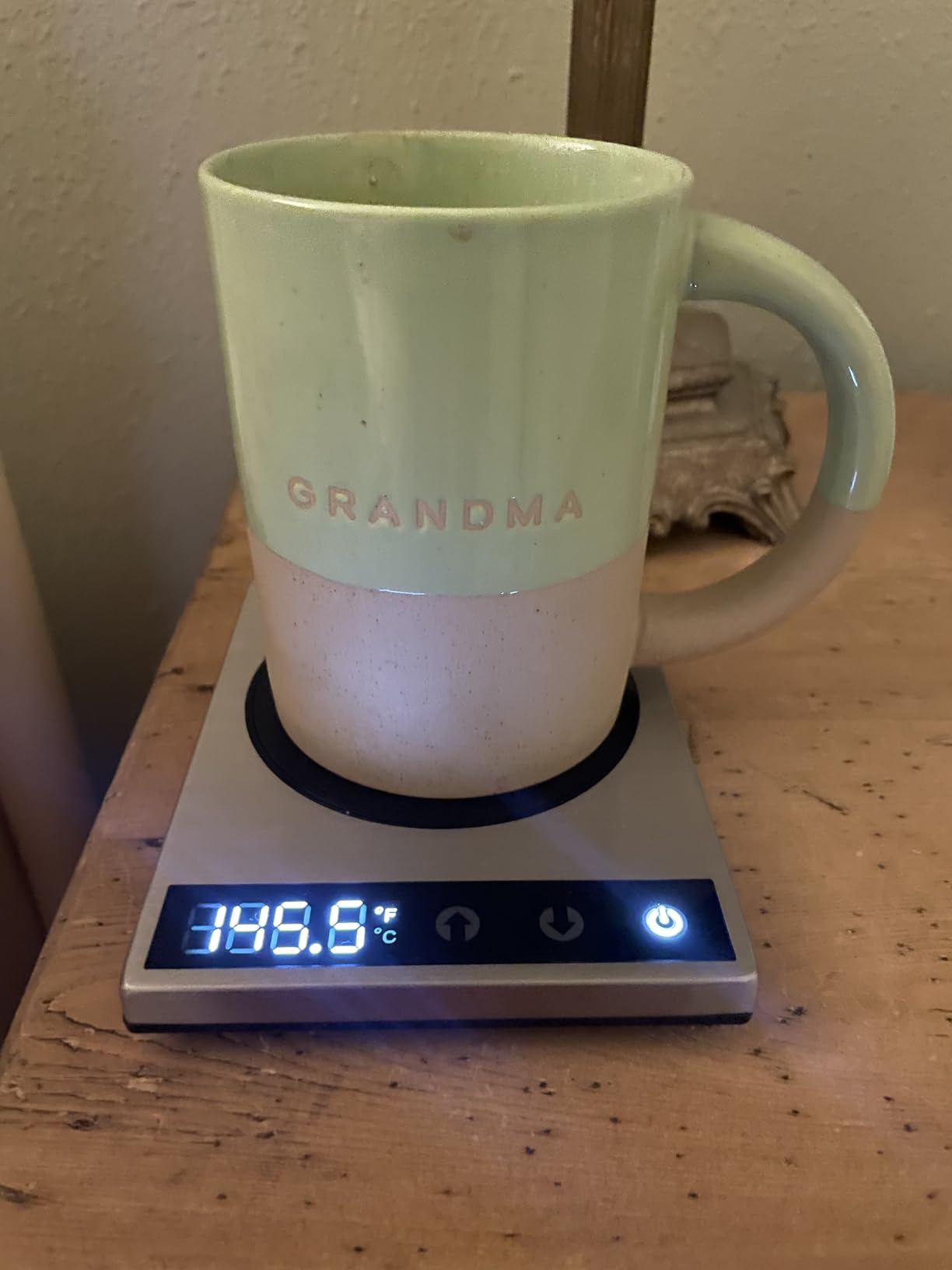 COSORI Coffee Mug Warmer & Mug Set for Desk, Cup Heater, Office & Christmas Gifts, 1°F Precise Temperature Control, Touch Tech & LCD Digital Display (77-194℉), 304 Stainless Steel, Silver/Black customer photo 2