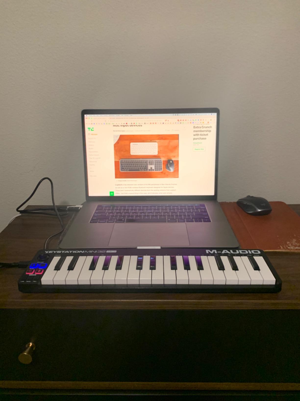 M-AUDIO Keystation Mini 32 MK3 USB MIDI Keyboard Controller with 32 Velocity Sensitive Mini Keys and Recording Software Included customer photo 2