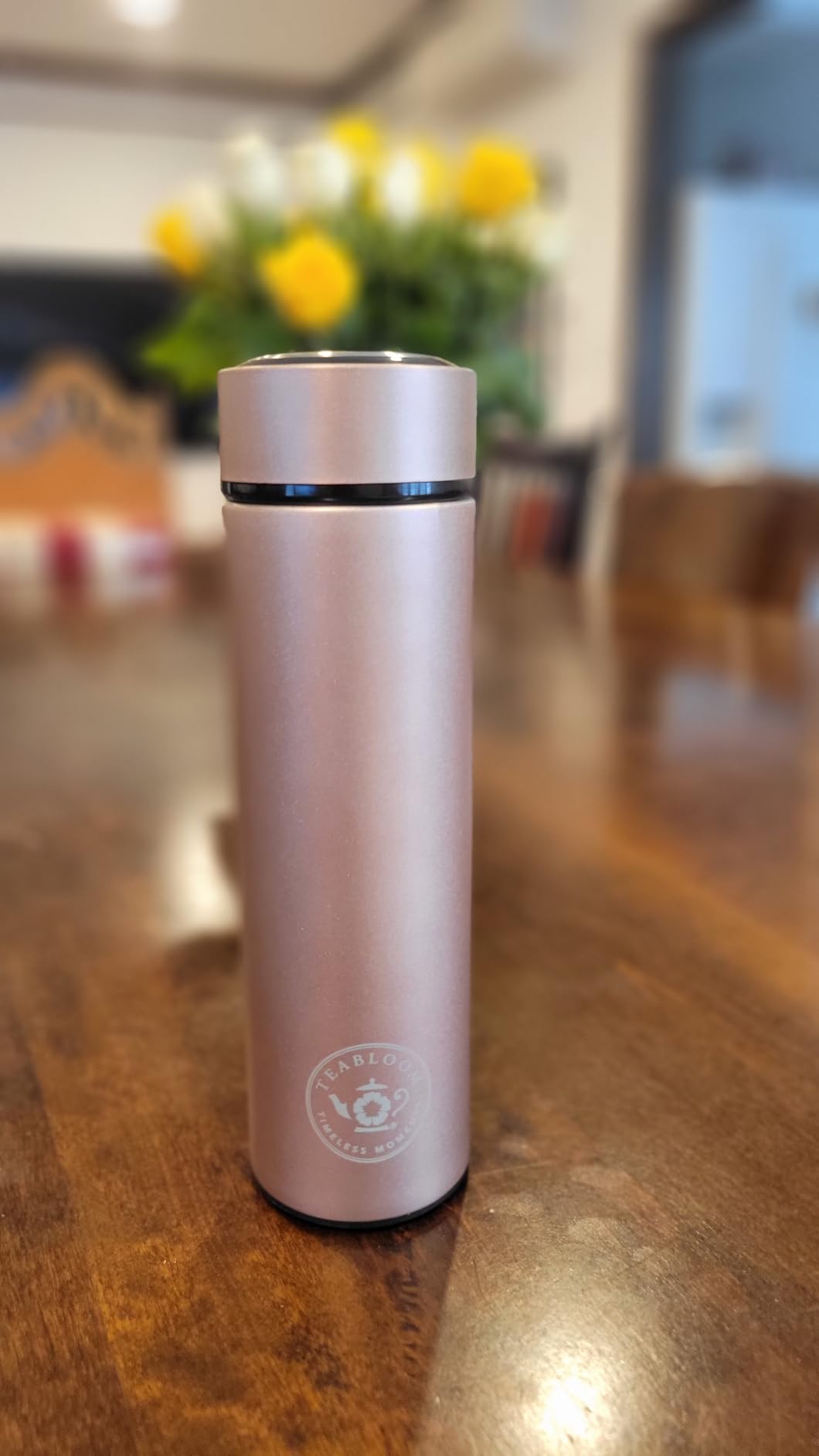 Teabloom - The ORIGINAL All-Brew Travel Tumbler & Thermos | OPRAH's Favorite | 16oz/480ml Stainless Steel Insulated Water Bottle/Tea Flask/Cold Brew Coffee Mug customer photo 1