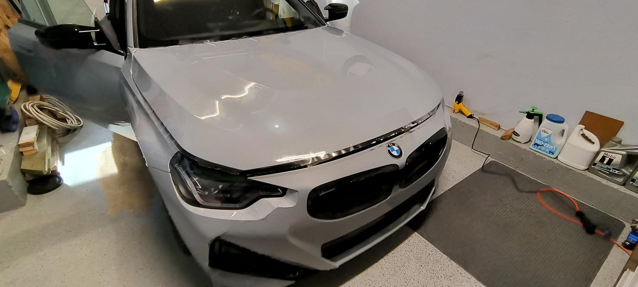 Gomake Vehicle Vinyl Wrap Tool Kit Window Tinting Tool Include 4 Inch Felt Squeegee, Retractable 9mm Utility Knife and Blades, Zippy Vinyl Cutter and Mini Go Corner Squeegee for Car Wrapping customer photo 1