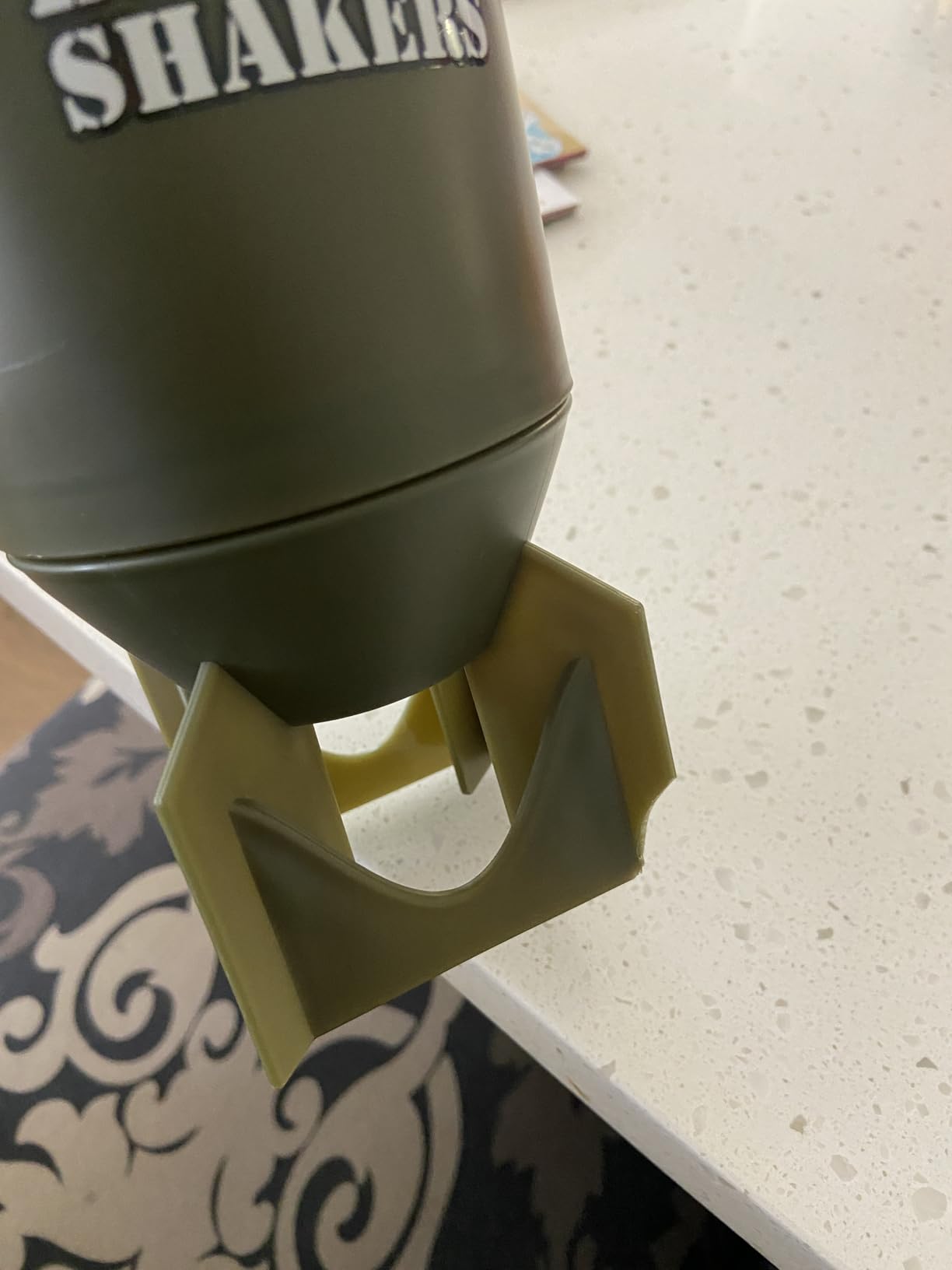 Battle Shakers Bomb | Military Themed Shaker Bottle | Leak-Proof Protein Cup with Storage Compartment | Mix Protein Powders & More | Durable & Dishwasher Safe | 20 Oz customer photo 2