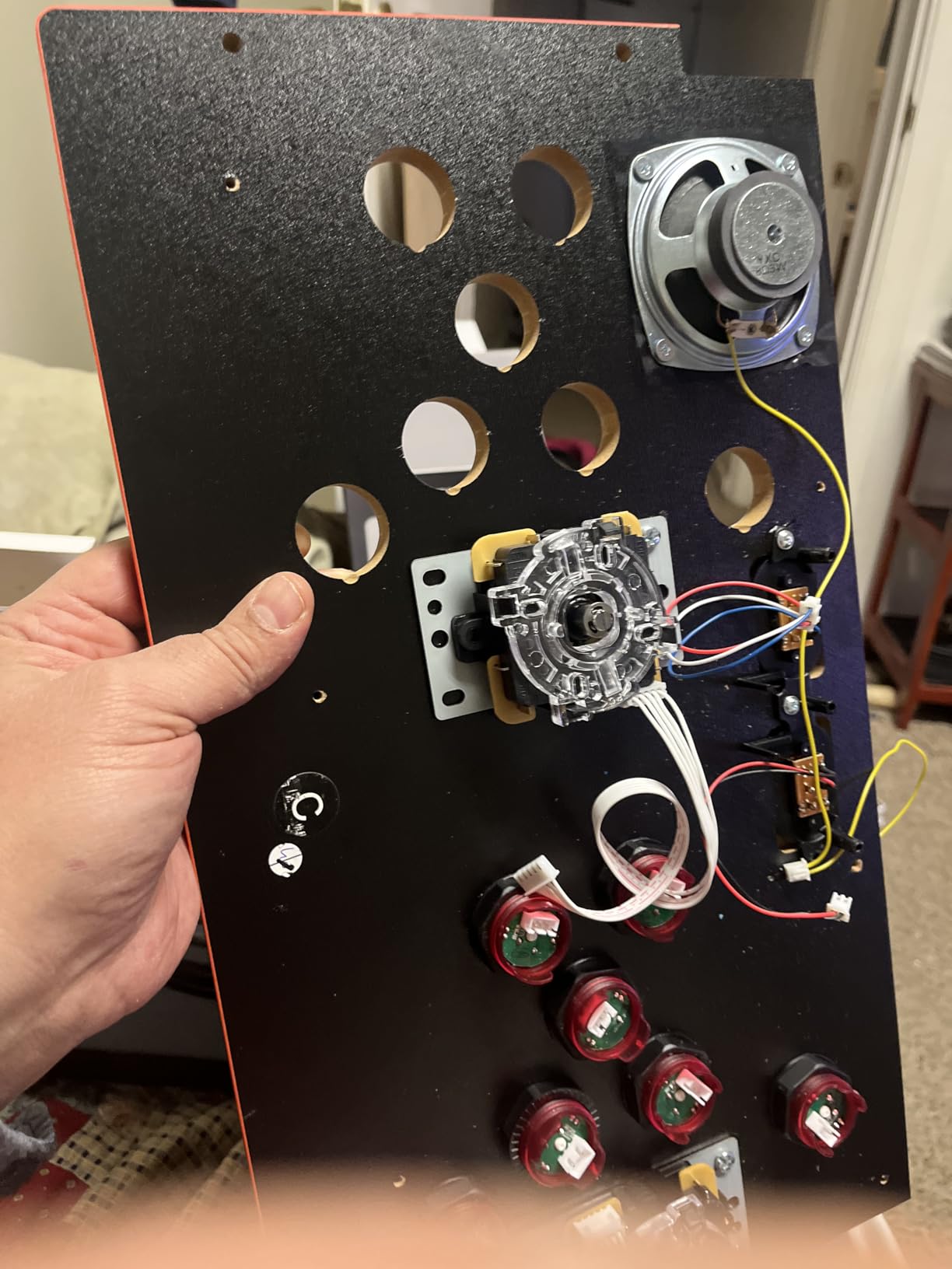 2-Player LED Arcade DIY Kit for USB MAME PC Game DIY & Raspberry Pi Retro Controller DIY Including 2X Arcade Joystick, 20x LED Arcade Buttons, 2X Zero Delay USB Encoder (Blue & Red) customer photo 2