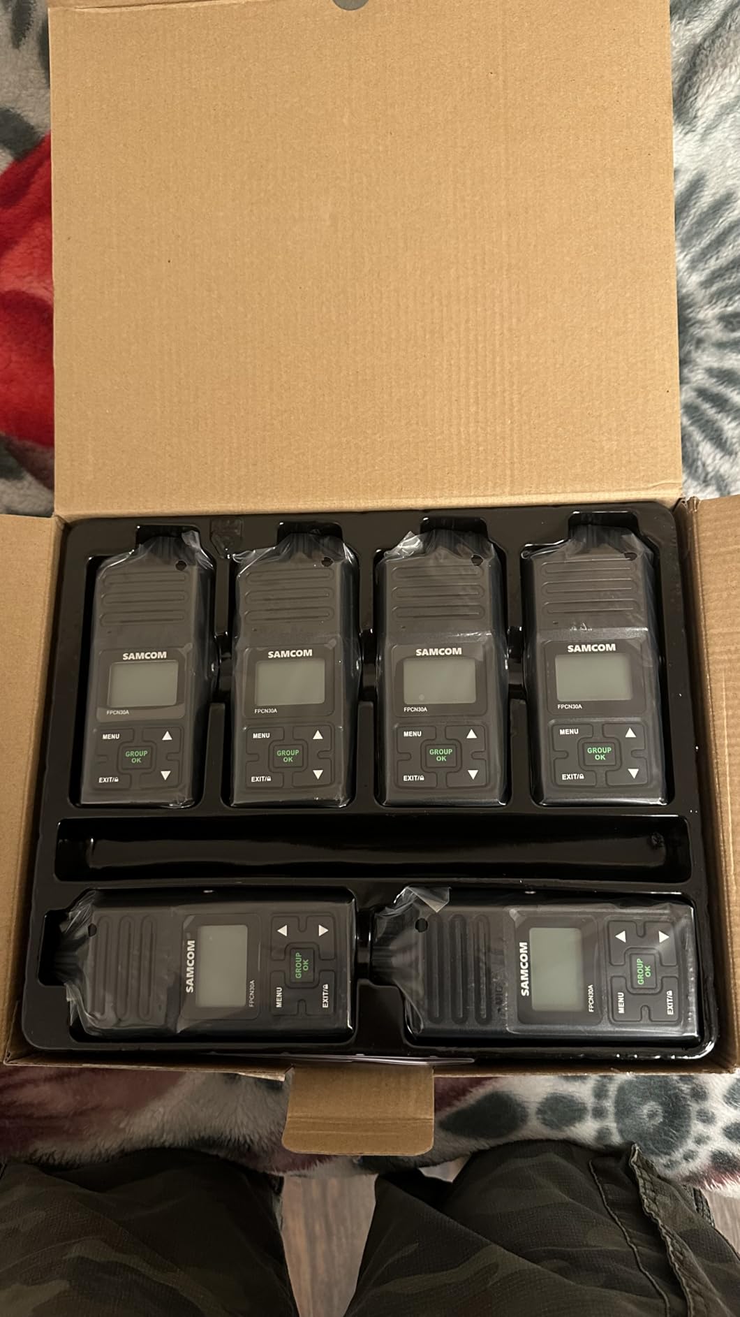 SAMCOM FPCN30A Two Way Radios Long Range 5 Watts Walkie Talkies for Adults Rechargeable 2 Way Radios UHF Handheld Business Group Call Radio 1500mAh Battery with Earpieces for Construction,6 Packs customer photo 2