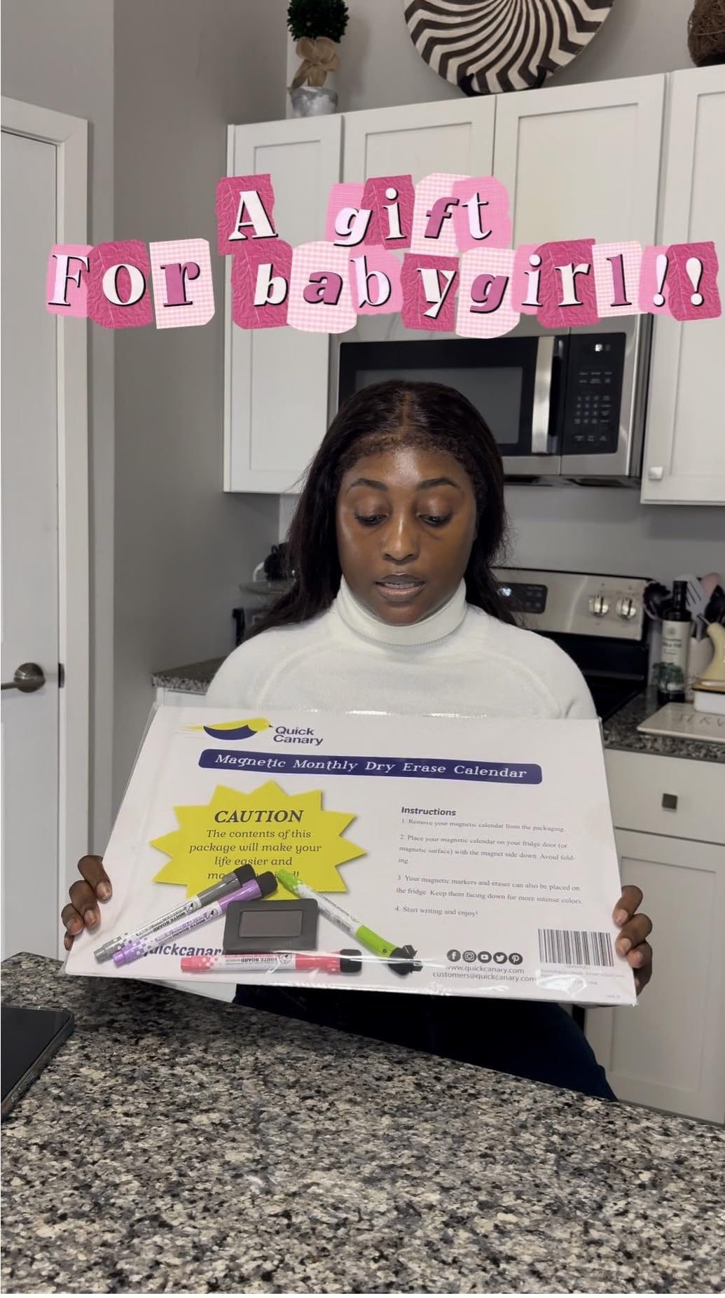 Magnetic Weekly Planner for Fridge - 17x12