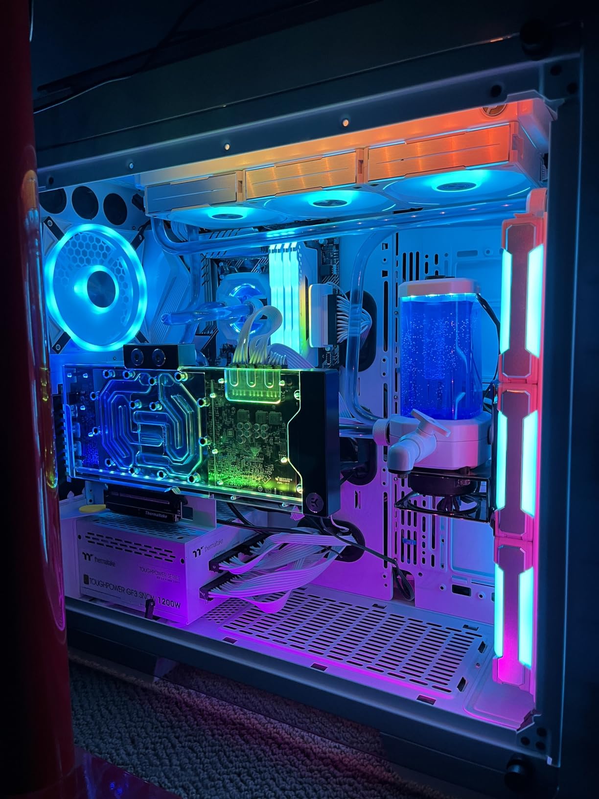 PrimoChill Female to Female G 1/4 Drain Valve - Sky White customer photo 2