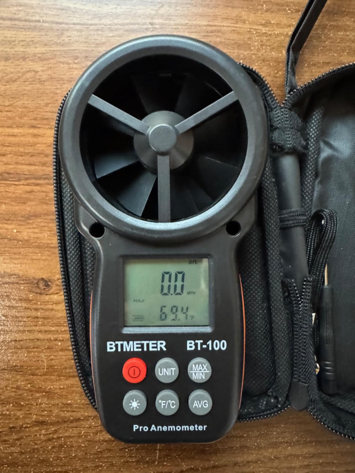 BTMETER BT-100 Handheld Anemometer, Digital Wind Speed CFM Meter Gauge Air Flow Velocity Tester for HVAC Shooting Drone, Wind Chill, 14℉-113℉ Wind Temperature customer photo 1