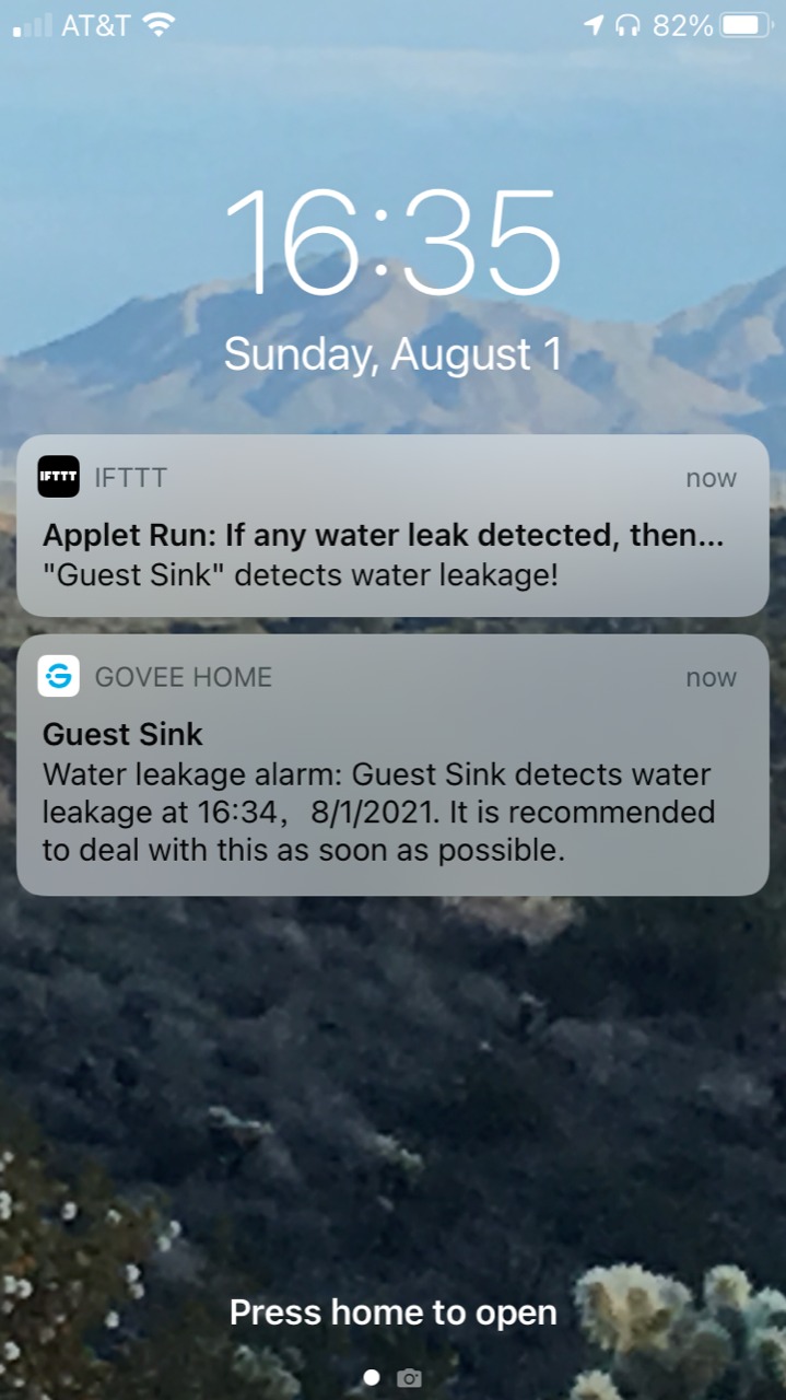Govee WiFi Water Leak Detector 3 Packs, Leak Alert with Remotely Email/APP Push and Sound Alarm, Smart Water Sensor with 100dB Adjustable Alarm customer photo 1