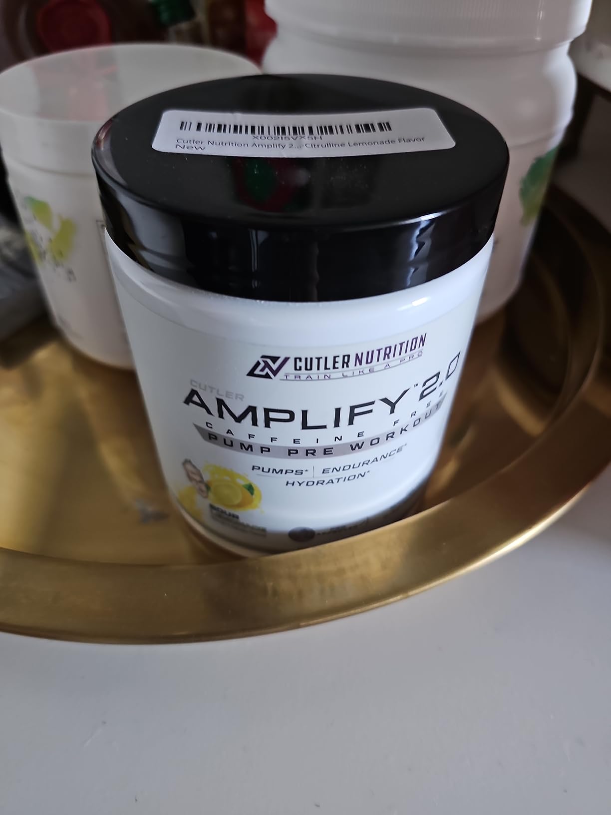 Cutler Nutrition Amplify Pump Pre Workout Caffeine Free Nitric Oxide Booster containing Arginine and Citrulline Pre-Workout for Maximum Pumps customer photo 1