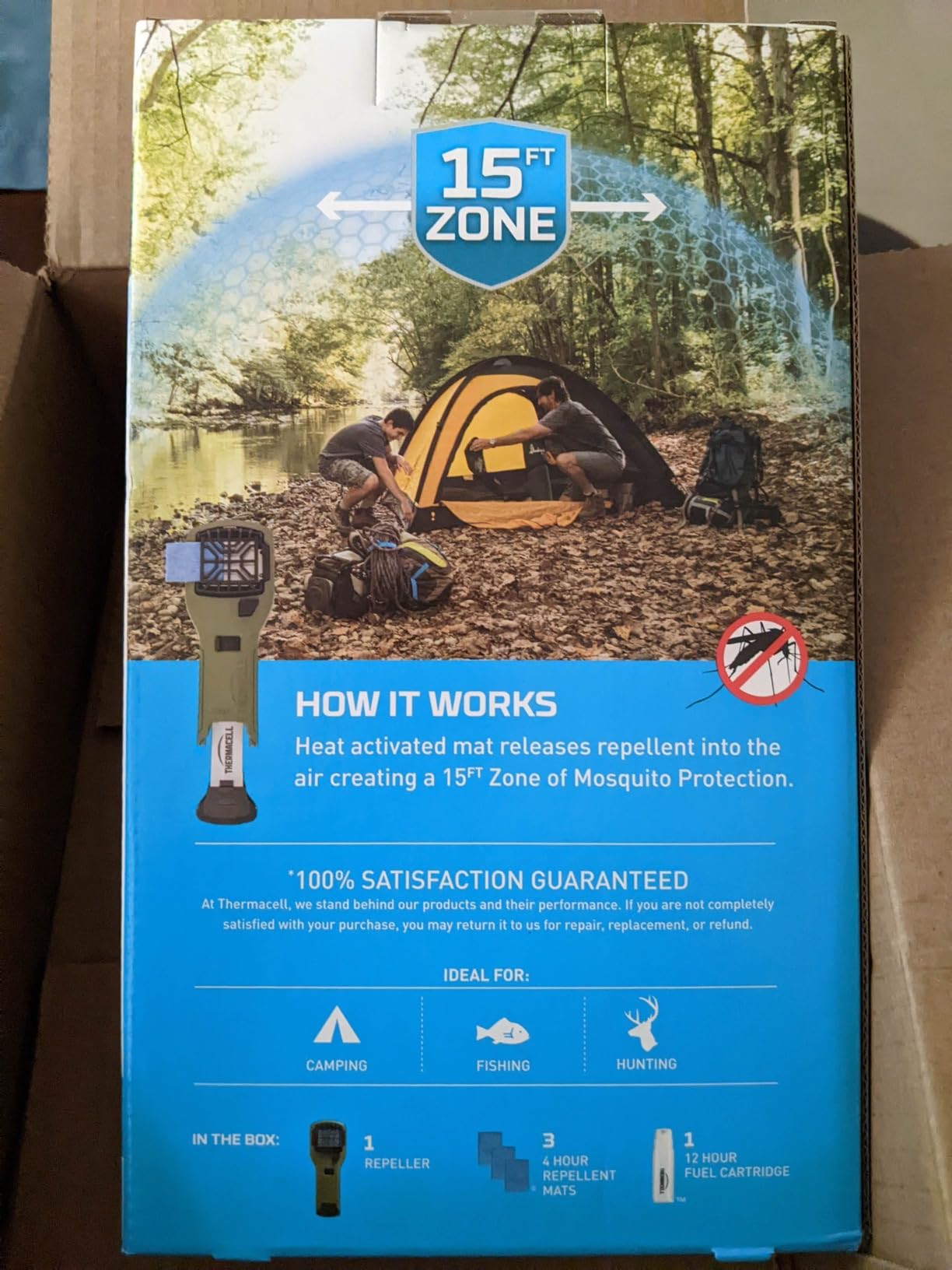 Thermacell Mosquito Portable Repeller; Includes 12-Hour Refill; 15 Foot Zone of Protection; Highly Effective Mosquito Repellent; Bug Spray Alternative; Scent Free customer photo 1