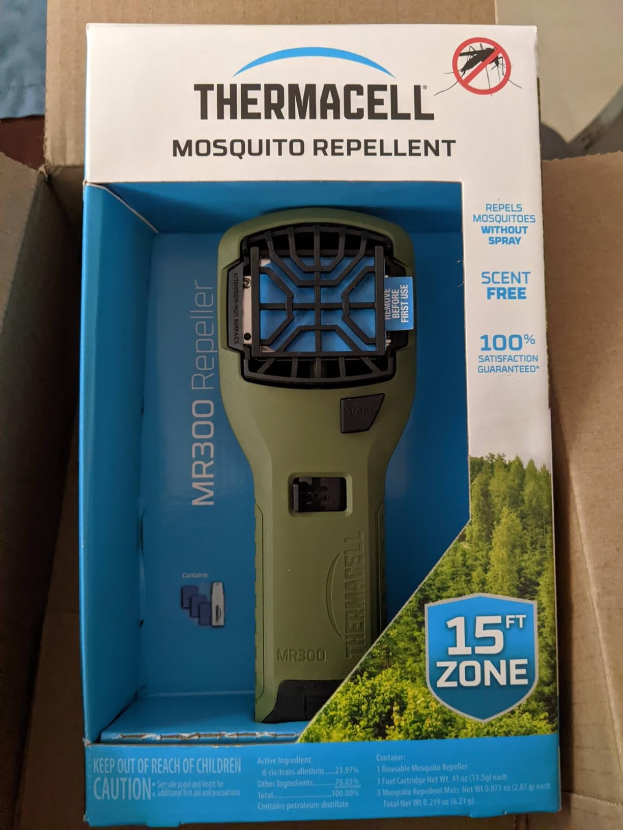 Thermacell Mosquito Portable Repeller; Includes 12-Hour Refill; 15 Foot Zone of Protection; Highly Effective Mosquito Repellent; Bug Spray Alternative; Scent Free customer photo 2