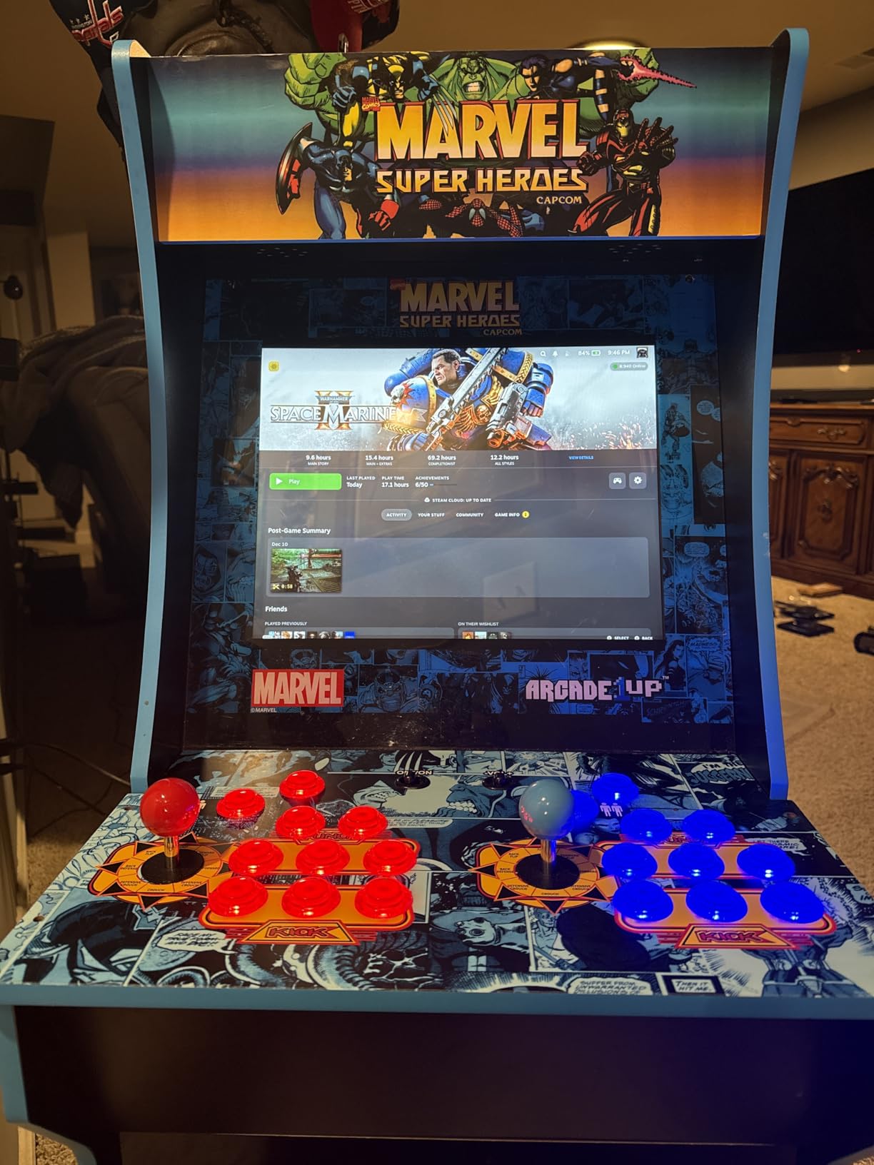 2 Player led arcade buttons and joysticks DIY kit 2x joysticks + 20x led arcade buttons game controller kit for MAME and Raspberry Pi - Red + Blue Color customer photo 2