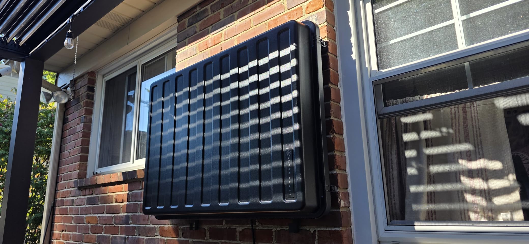 Outdoor TV Hard Cover Weatherproof Protection for Television - Mounts Right on The Wall (45-55 inch) customer photo 2