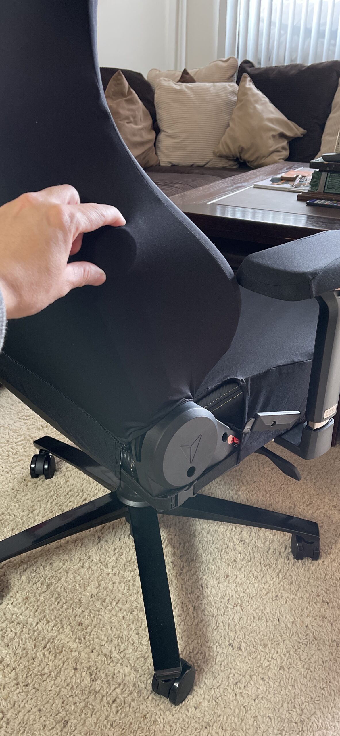 BTSKY Ergonomic Office Computer Game Chair Slipcovers Stretchy Polyester Covers for Reclining Racing Gaming Gaming Chair Black (No Chair) customer photo 1