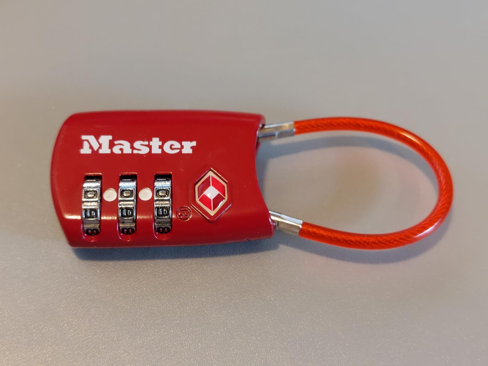 Master Lock Padlock, Set Your Own Combination TSA Locks for Luggage, Travel Zipper Lock with Cable Shackle is 1-3/16 in. Wide, Colors May Vary, 4688T, 2 Count (Pack of 1) customer photo 2