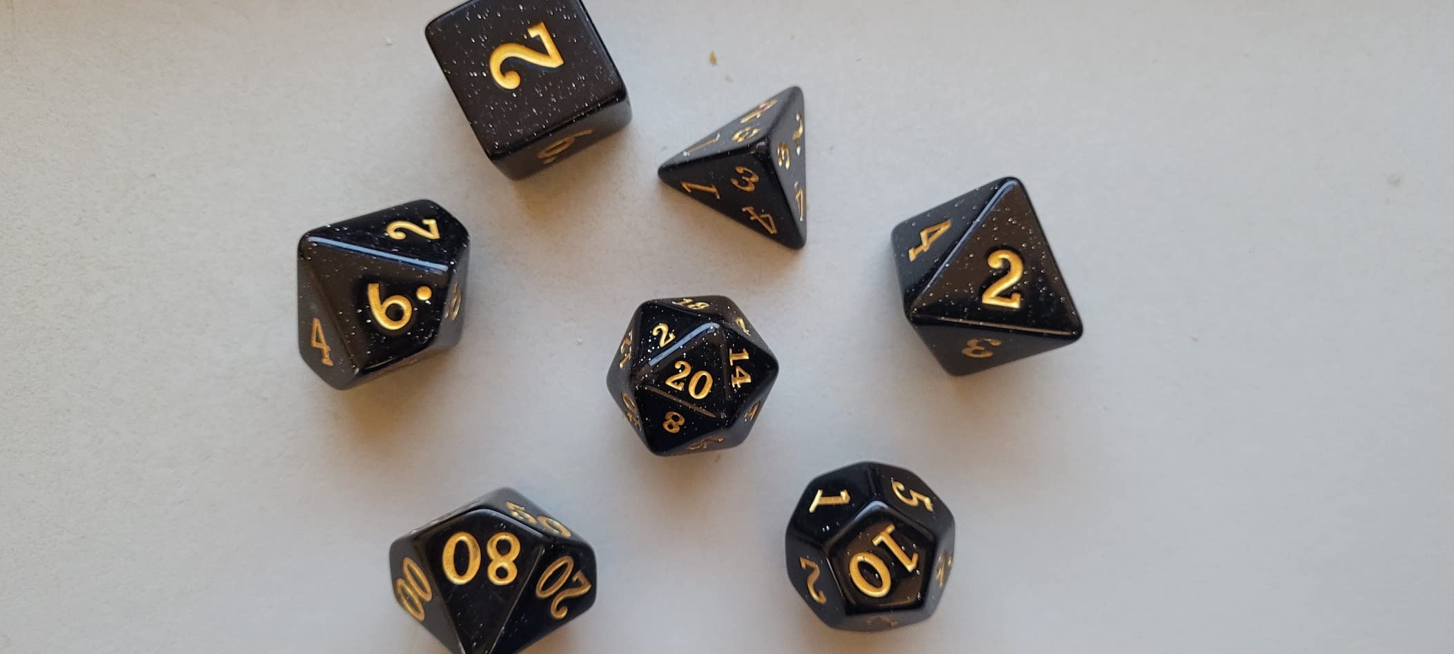 Wiz Dice Titan Dice - Polyhedral Large Dice Set for Tabletop RPG Adventure Games with a Wooden Dice Box - DND Jumbo Dice Set, Suitable for Dungeons and Dragons Dungeon Master customer photo 2