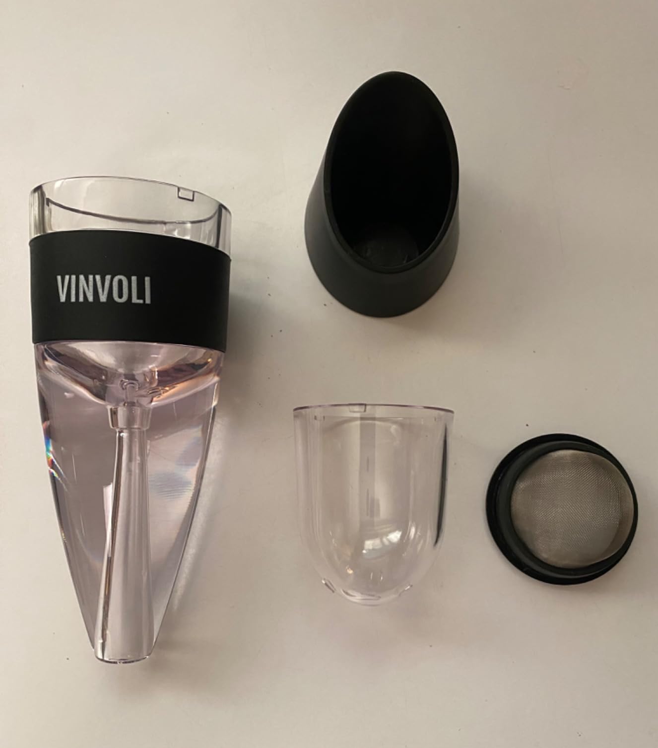 Vinvoli Wine Aerator - Deluxe 2026 Aerator Decanter with Unique Superior Three-Stage Aeration, Sediment Filter, No-Drip Stand customer photo 1
