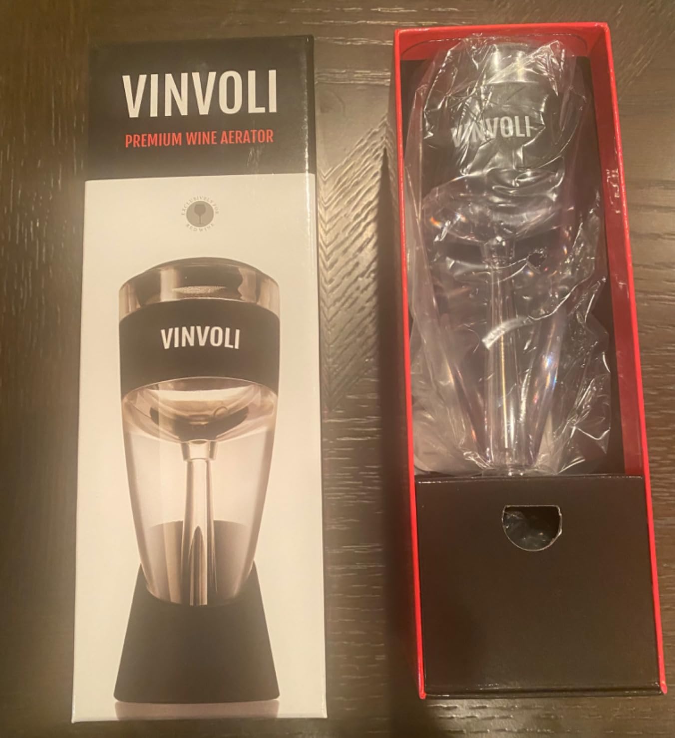 Vinvoli Wine Aerator - Deluxe 2026 Aerator Decanter with Unique Superior Three-Stage Aeration, Sediment Filter, No-Drip Stand customer photo 2