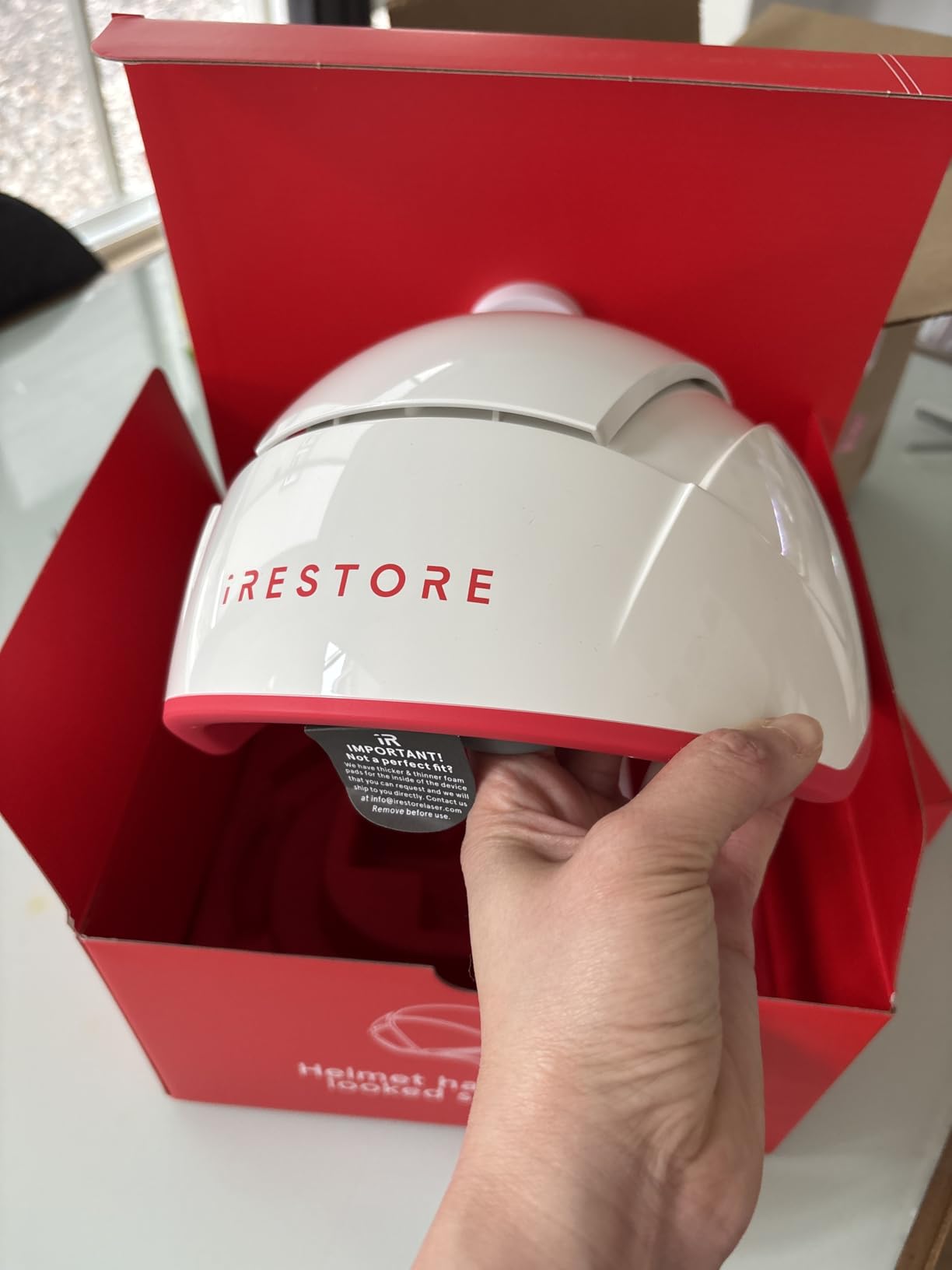 iRestore Professional Laser Red Light Therapy for Hair Growth System - FDA Cleared Hair Loss, Hair Thinning & Alopecia Treatment for Men & Women - 282 Lasers & LEDs customer photo 2