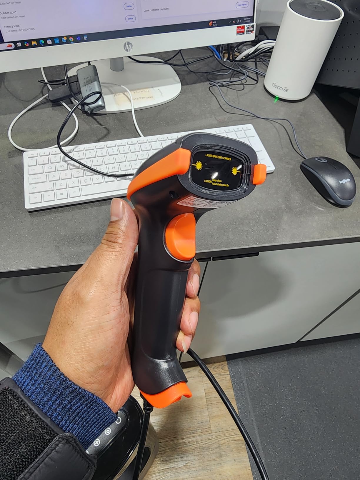 Tera 1D 2D QR Barcode Scanner Wireless and Wired with Battery Level Indicator Digital Printed Bar Code Reader Cordless Handheld Barcode Scanner Compact Plug and Play Model D5100 customer photo 1