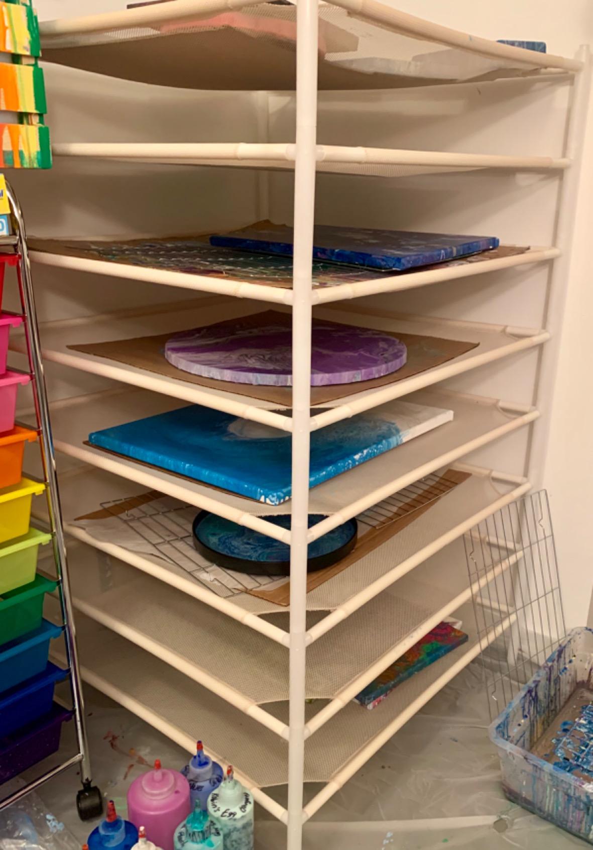 HORTIPOTS Herb Drying Rack 8 Layer Drying Net Dryer Stand Square 28 x 28 Inch to Dry Laundry Clothes or Cure Plants Like Herb Fruit Flowers customer photo 2