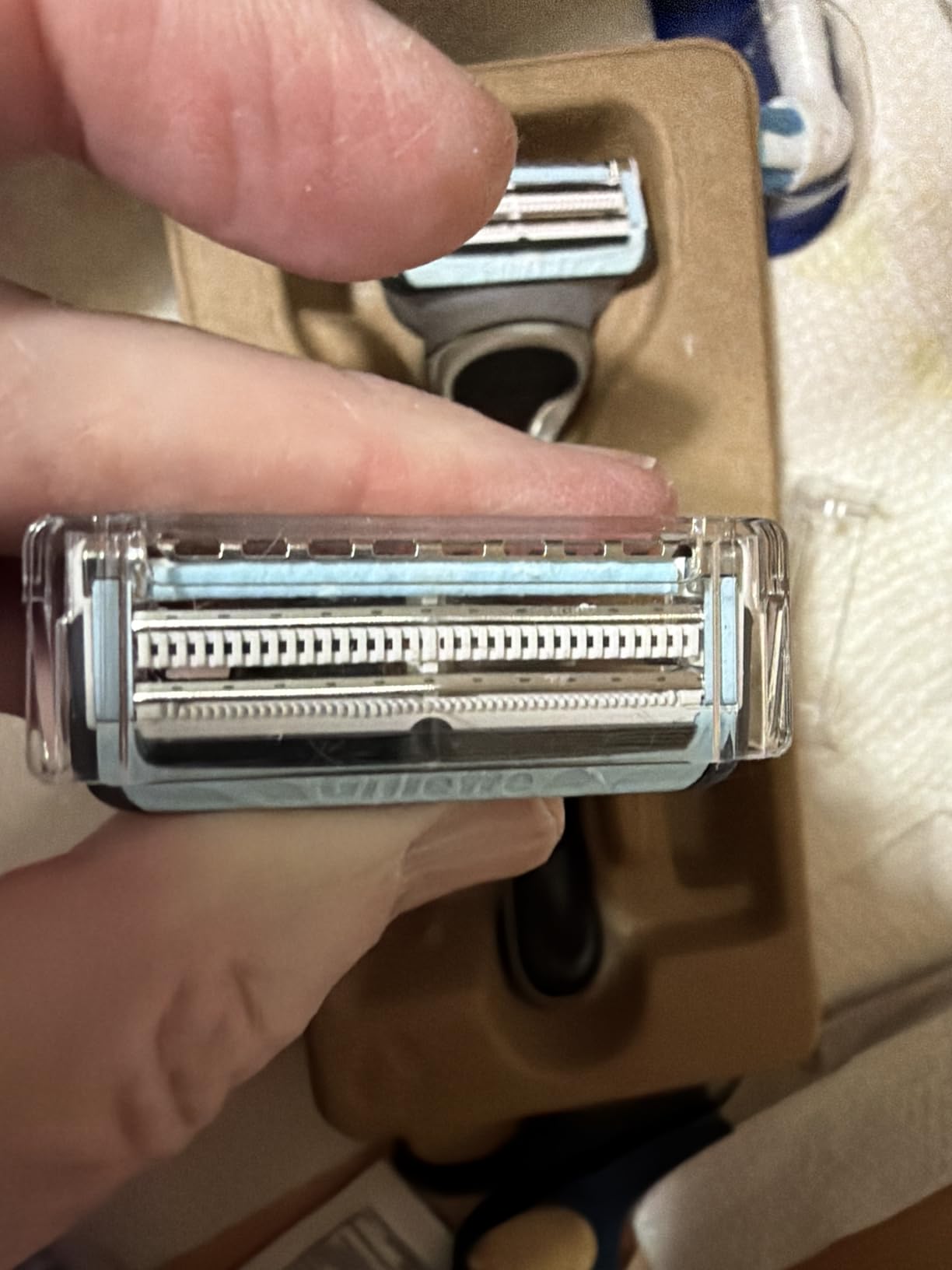 Gillette SkinGuard Razors, 1 Gillette Razor, 4 Razor Blade Refills, Designed for Men with Skin Irritation, Razor Bumps, and Sensitive Skin customer photo 1