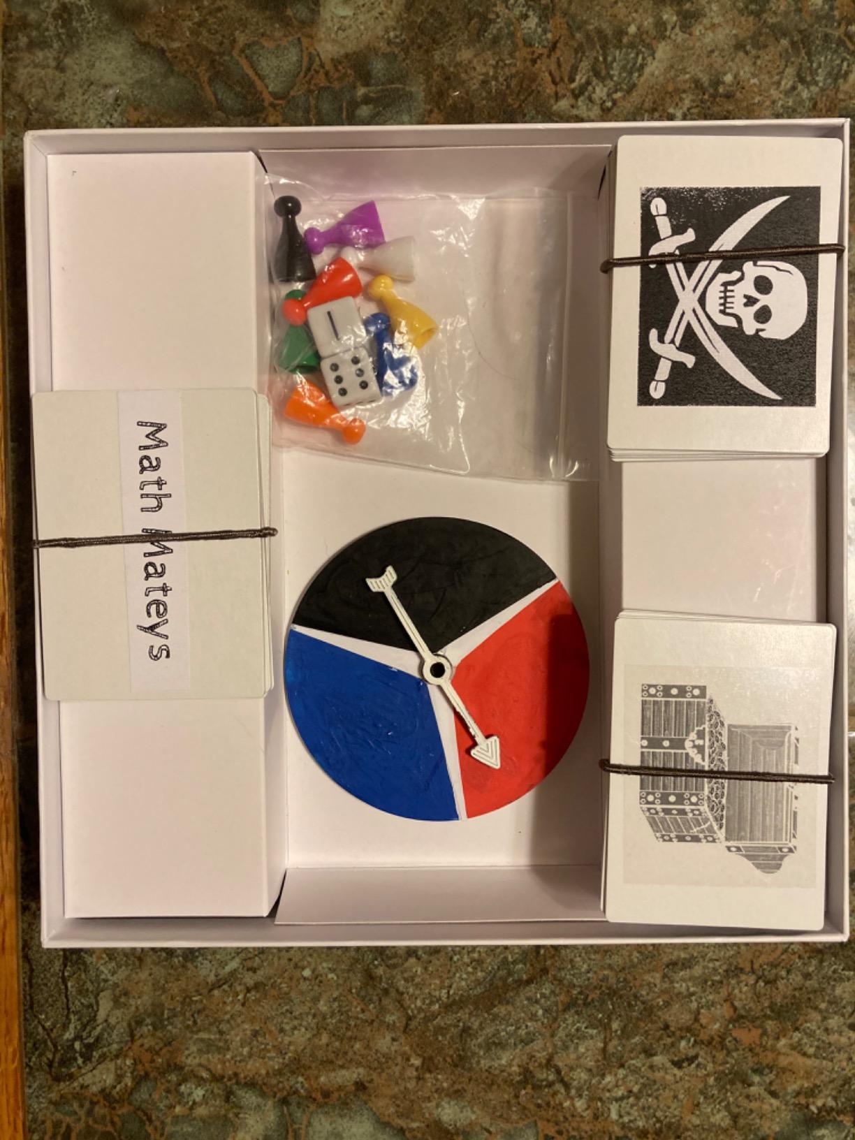 Create Your Own Board Game Set - DIY Kit with Blank Game Board, Game Pieces, Blank Cards, Dice, Spinner - Build Your Own Game Kit customer photo 2