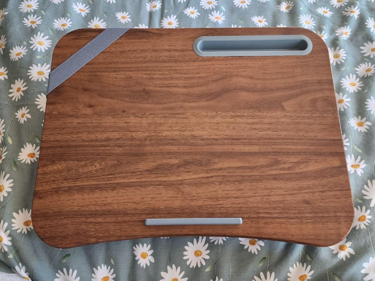 LAPGEAR Designer Lap Desk with Phone Holder and Device Ledge - Gray Argyle - Fits up to 15.6 inch Laptops - Style No. 45438 customer photo 2