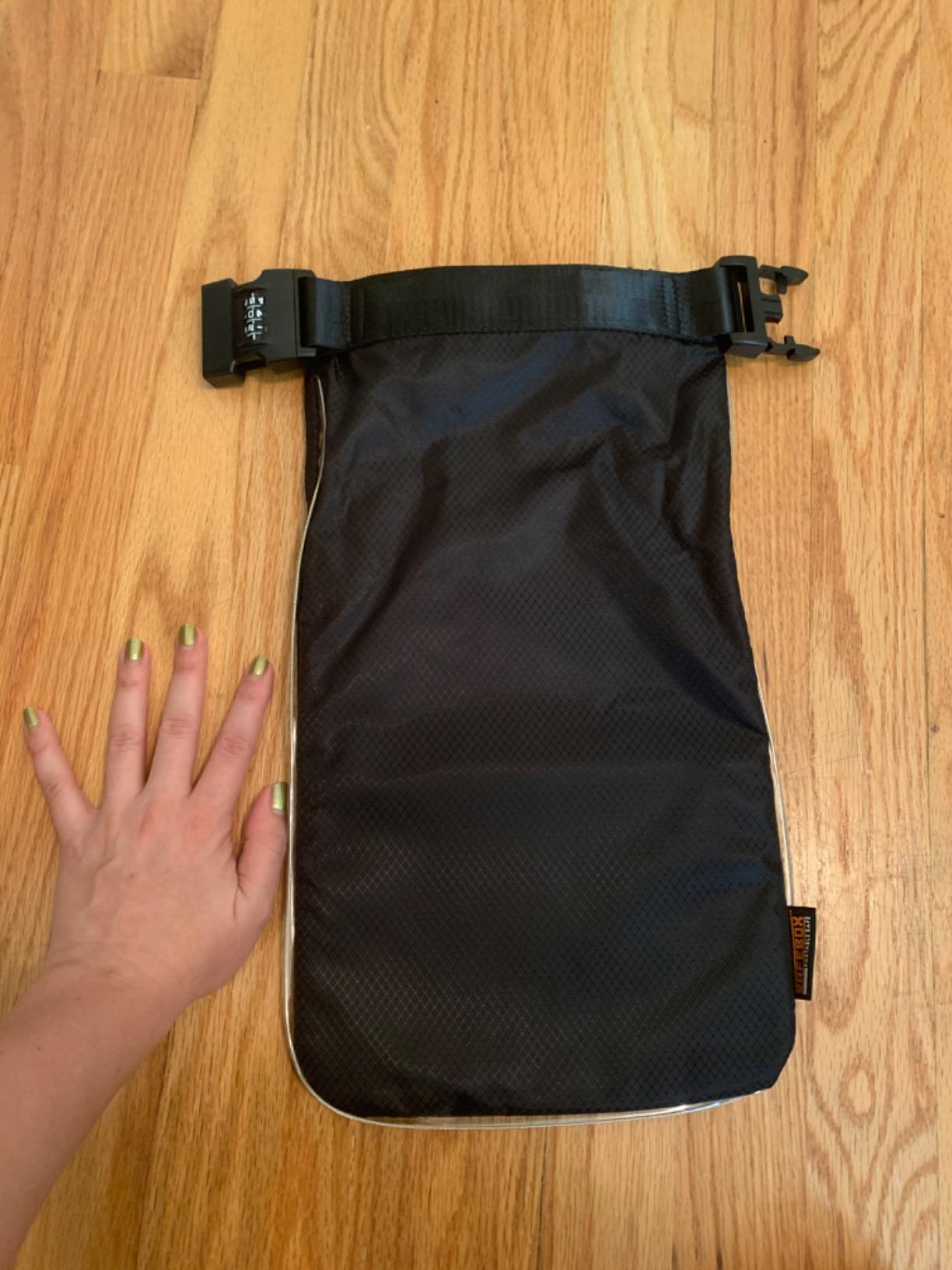 Lewis N. Clark Safebox Portable Safe with Anti Theft Combination Lock and Slash Resistant Material to Protect Wallet, iPhone and Valuables at the Beach, Pool, Camping + Hotel, Small customer photo 2