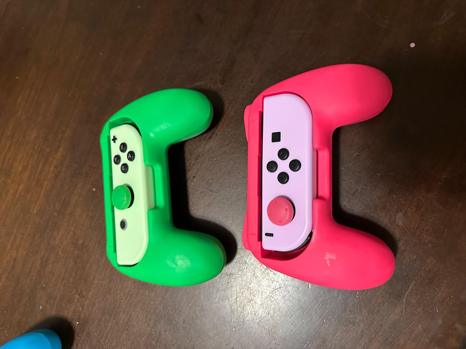 FASTSNAIL 4 Pack Grips Kit Compatible with Nintendo Switch for Joy Con, Wear-Resistant Grip Controller for Joy con & OLED Model with 12 Thumb Grip customer photo 1