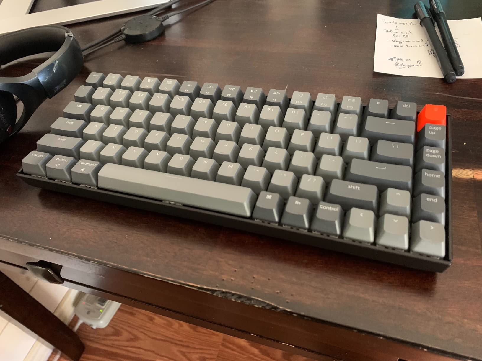 K2 75% Layout Bluetooth Wireless Mechanical Keyboard Super Switch/White LED Backlit/USB C/Anti Ghosting/N-Key Rollover, 84 Keys Gaming Keyboard for Mac Windows-Version 2 customer photo 1