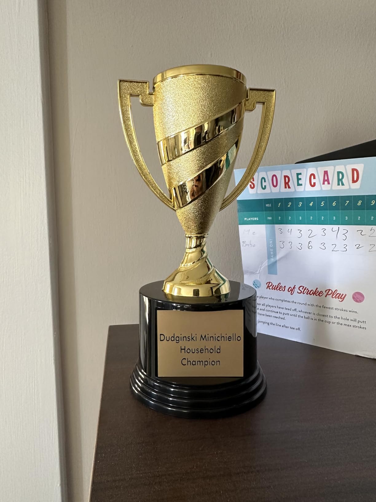 Crown Awards Gold Cup Trophies with Custom Engraving, 7.25