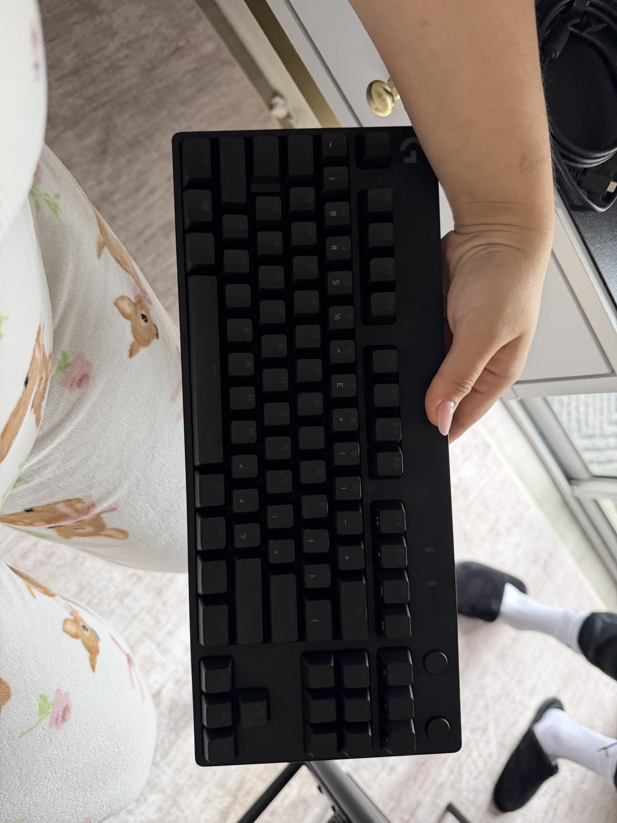PRO Mechanical Gaming Keyboard, Ultra Portable Tenkeyless Design, Detachable Micro USB Cable, 16.8 Million Color LIGHTSYNC RGB Backlit Keys customer photo 1