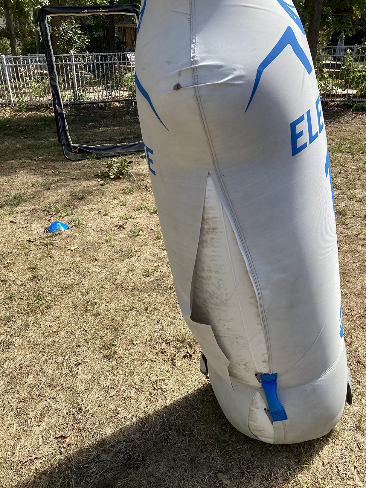 Elevate Inflatable Defender Dummy w/Air Pump - Great Sports Training Aid for Lacrosse, Soccer, Basketball, Field Hockey, Punching Bag. Highly Portable and Fun. customer photo 2