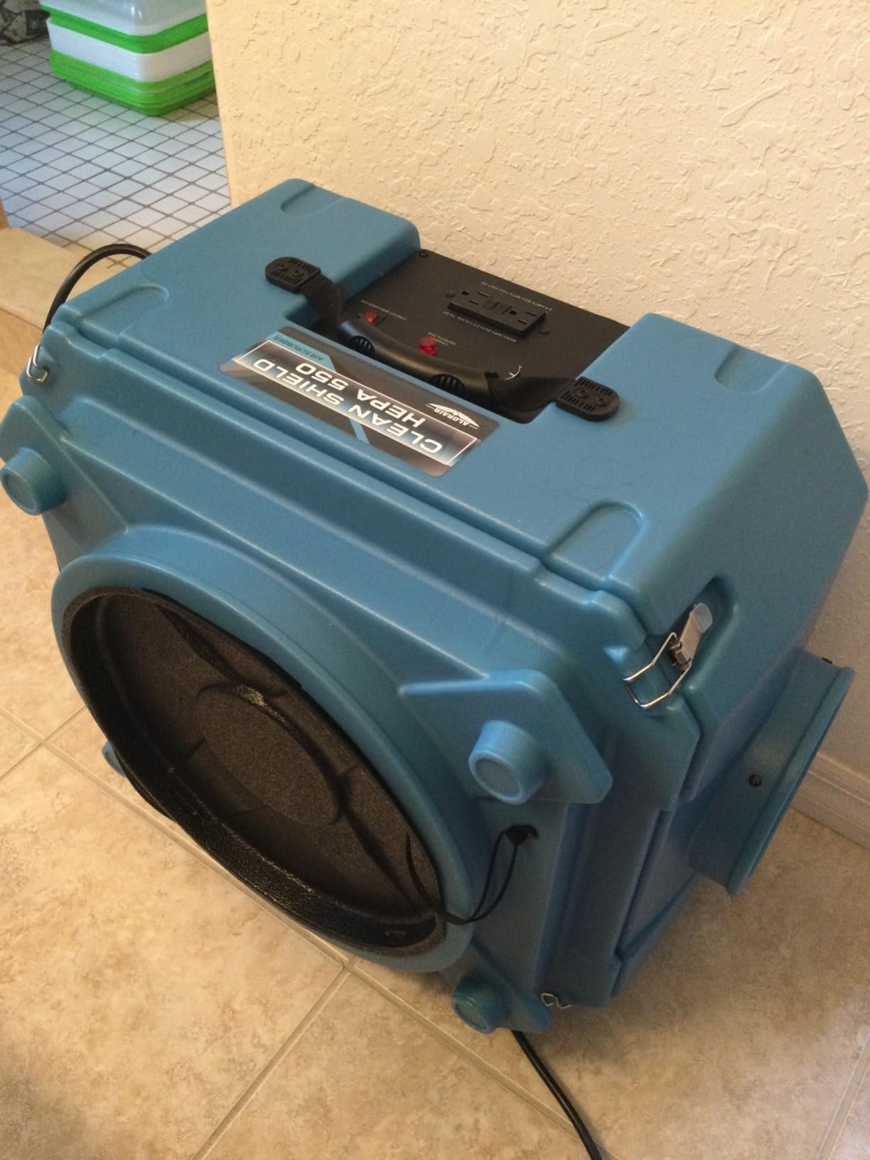 ALORAIR Air Scrubber with 3 Stage Filtration, Clean Shield Hepa 550, Blue customer photo 1