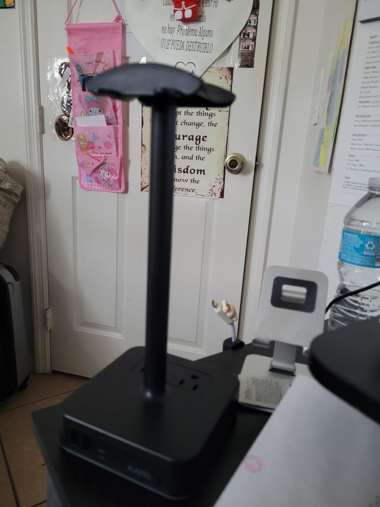 KAFRI RGB Headphone Stand with USB A&C Charger Desk Gaming Headset Holder Hanger Rack with 3 USB Charging Port and 2 Outlet - Suitable for Gamer Desktop Table Game Earphone Accessories Boyfriend Gifts customer photo 2