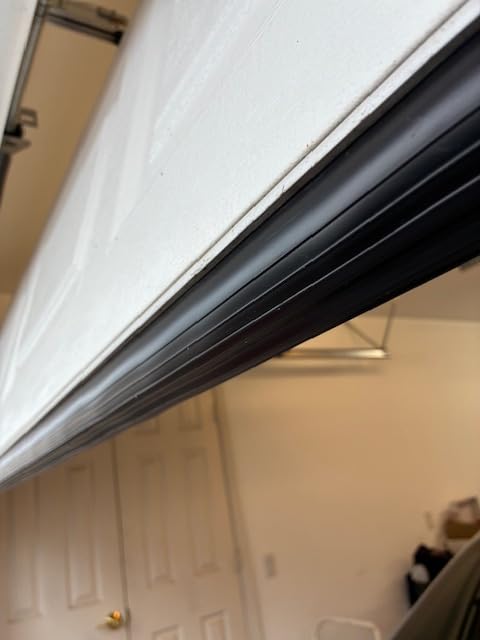 DGSL Garage Door Seals Bottom Rubber Weather Stripping Kit Seal Strip Replacement, Universal Weatherproof Threshold Buffering Sealing Rubber 5/16 Inch T Ends (16 Ft, Black) customer photo 2