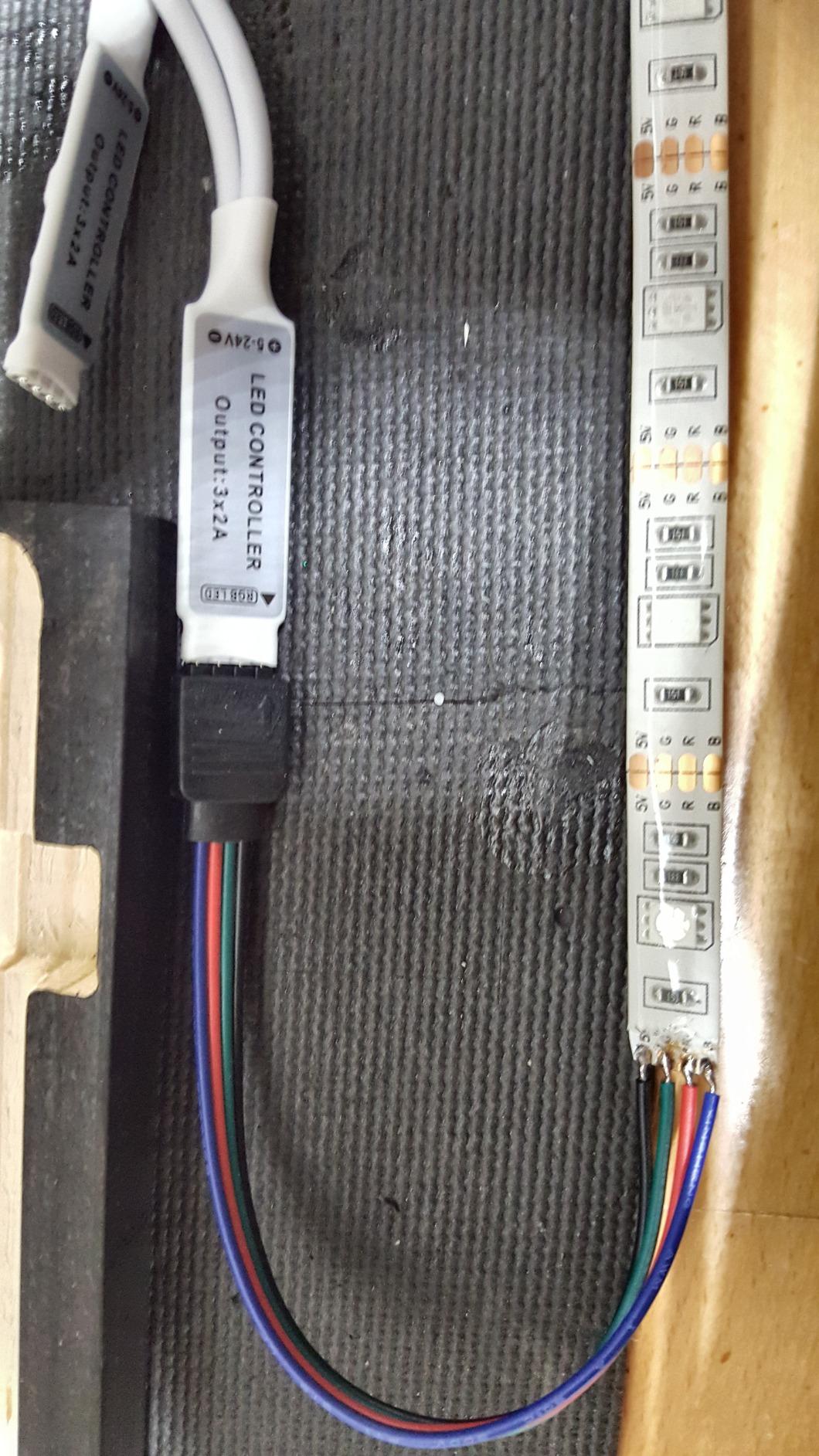 RGBZONE Bluetooth RGB LED Controller, 4-PIN Smart Music LED Strip Lights Controller, 40-Keys IR Remote Control for 5V/12V/24V SMD 5050 3528 RGB LED Strip Lights customer photo 2