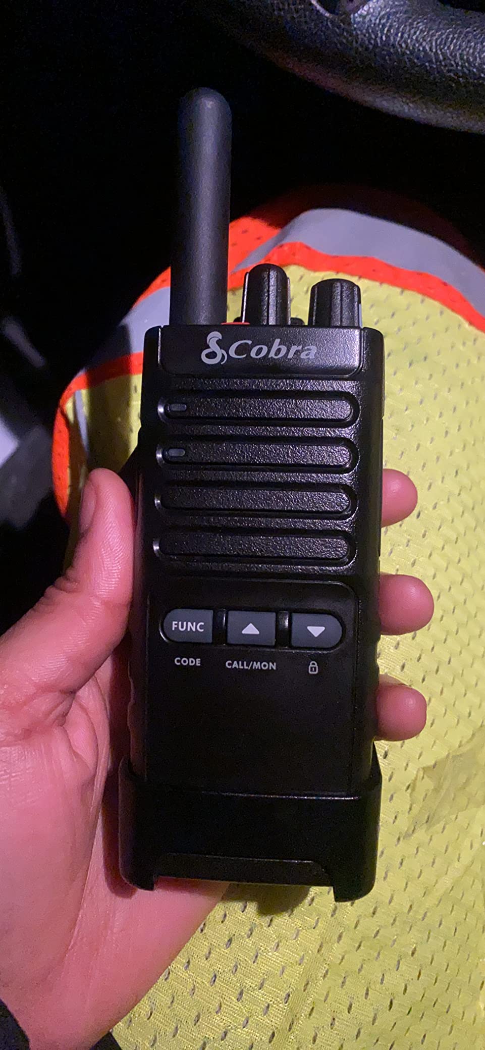 Cobra PX650 - Professional/Business Walkie Talkies - Rechargeable, 300,000 sq. ft/25 Floor Range, Dust Protected and Splashproof (IP54 rating), Two-Way Radio Set (2-Pack) customer photo 2