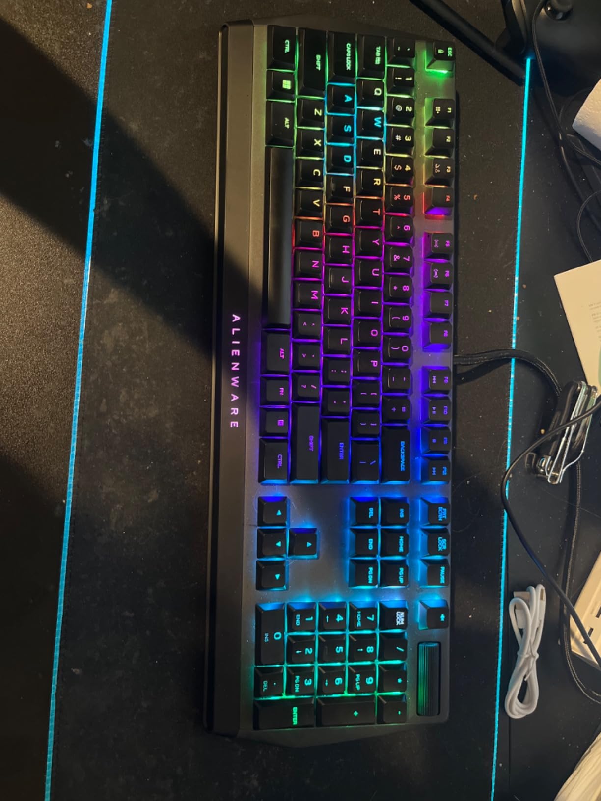 Alienware Low-Profile RGB Gaming Keyboard AW510K, Cherry MX Low Profile Red Switches, Per Key RGB LED Color Backlighting customer photo 1