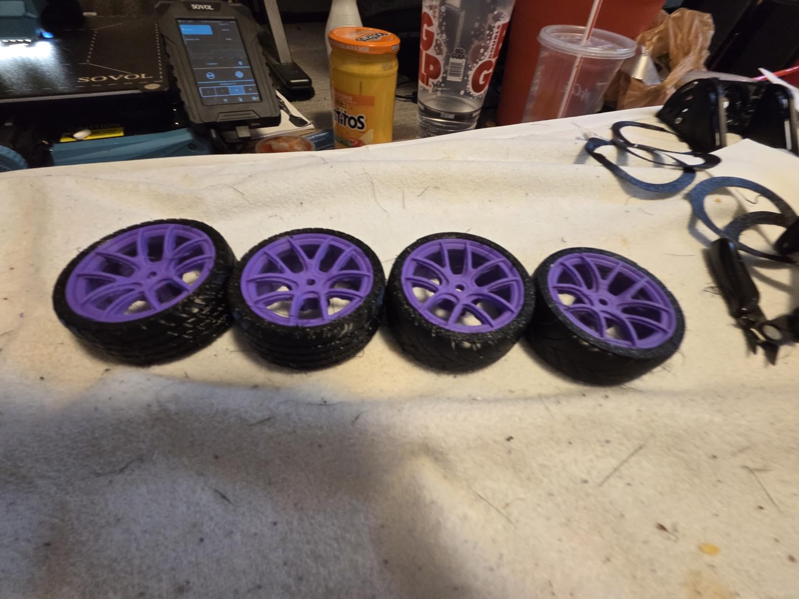 OVERTURE TPU Filament 1.75mm Flexible Roll, 95A Soft 3D Printer Filament, 1kg Spool (2.2 lbs), Fit Most FDM Printer (TPU Black) customer photo 1