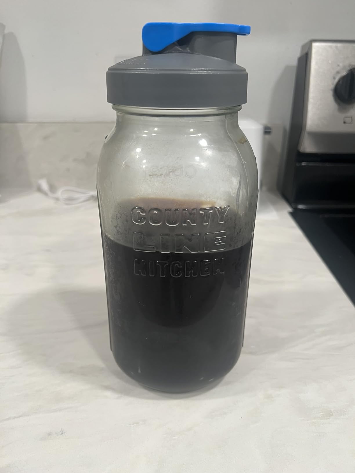 County Line Kitchen 64oz Cold Brew Coffee Maker with Leak Proof Lid - Gray customer photo 2