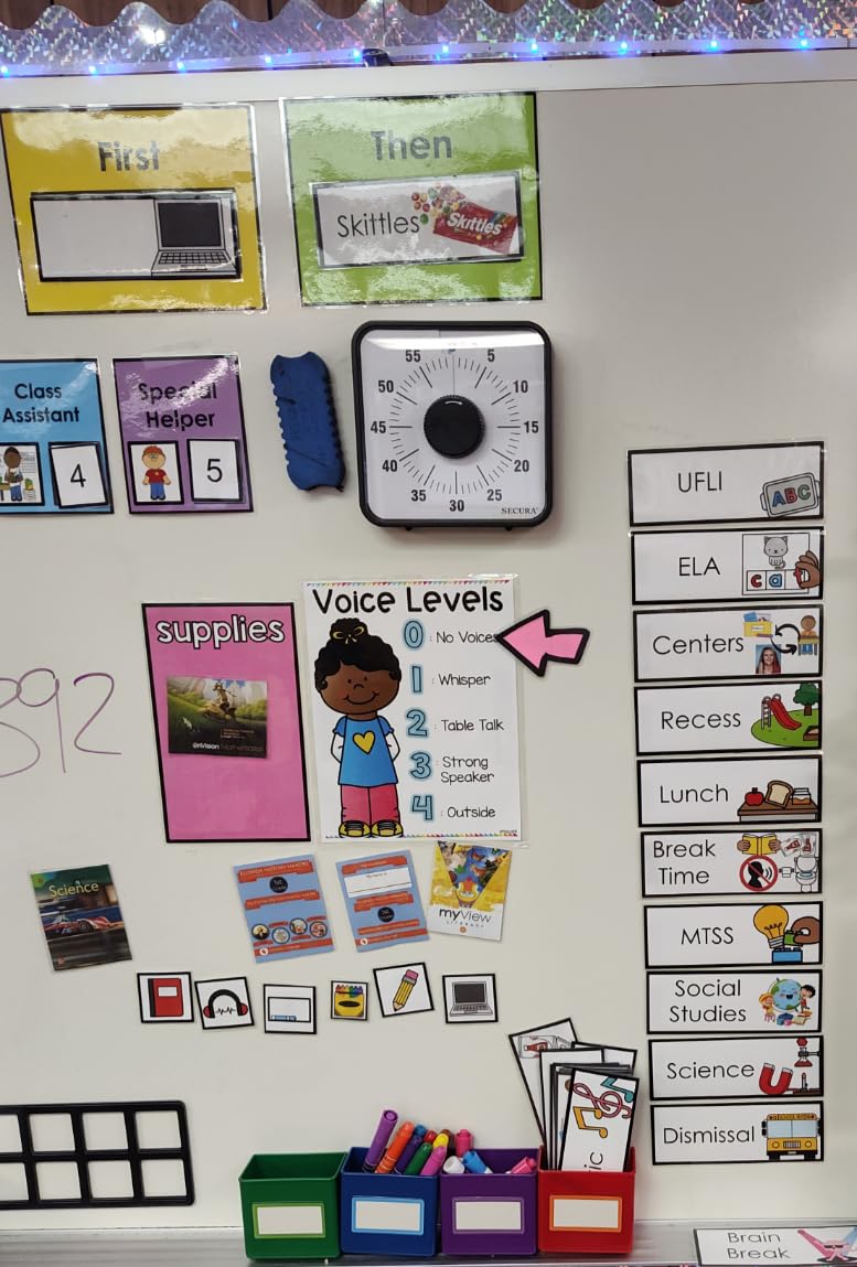 Secura 60-Minute Visual Countdown Timer, 7.5-Inch Oversize Classroom Visual Timer for Kids and Adults, Durable Mechanical Kitchen Timer Clock with Magnetic Backing (Blue) customer photo 1