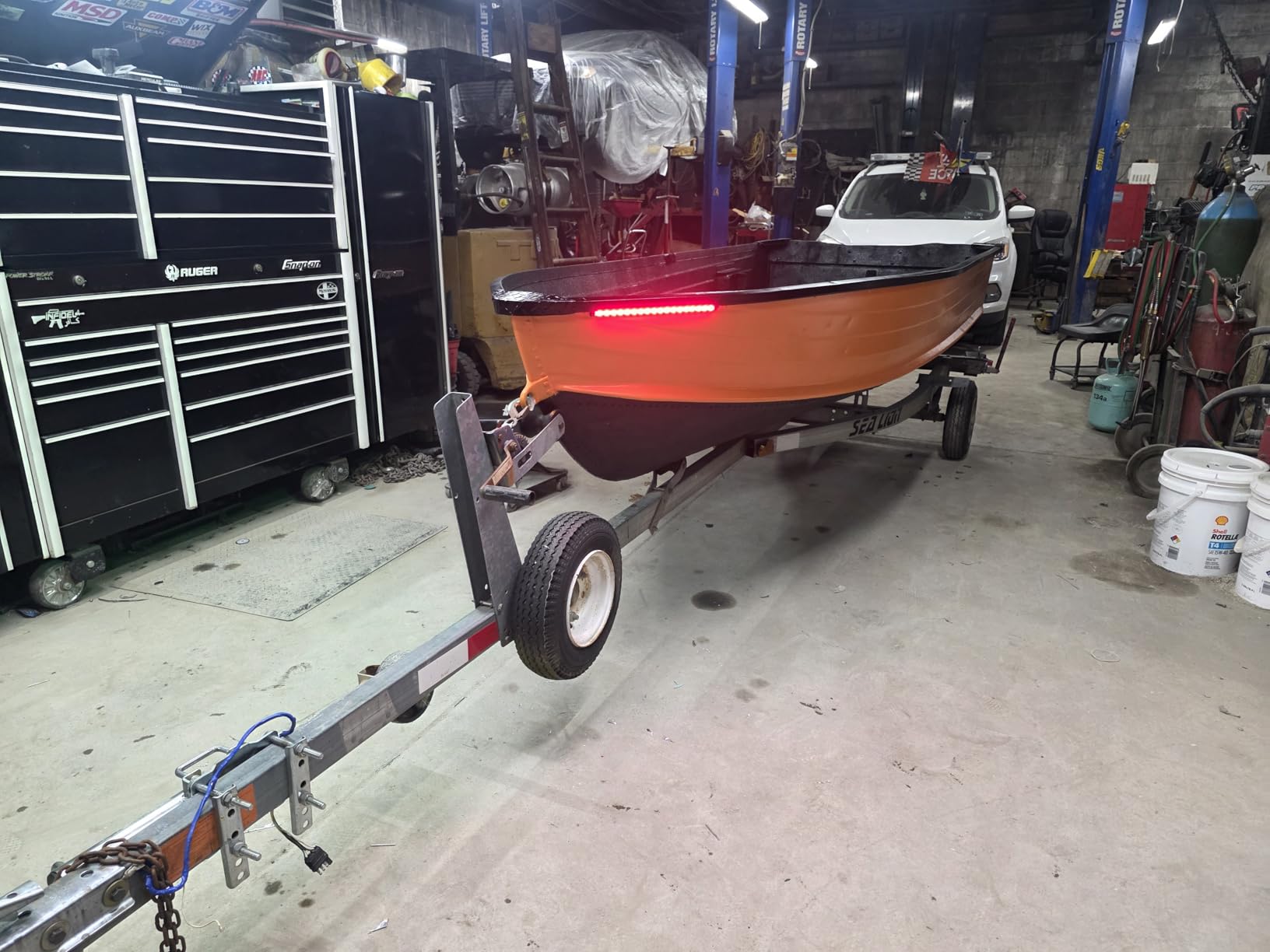 Boaton Marine Boat Navigation Lights, Night Fishing Light, No Drilling Adhesive Install Bow Lights For Pontoon, Bass Boats, Jon Boats, Jet Ski, Kayak customer photo 2