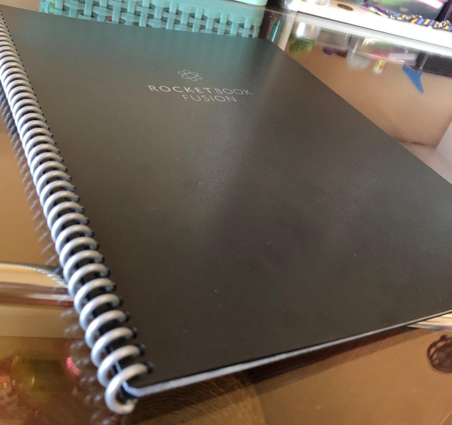 Rocketbook Fusion Reusable Undated Productivity Planner, Letter Size 8.5x11, Gray - Goals, Monthly and Weekly Calendar, Daily To-do List, Lined and Dotted Notes Pages customer photo 1