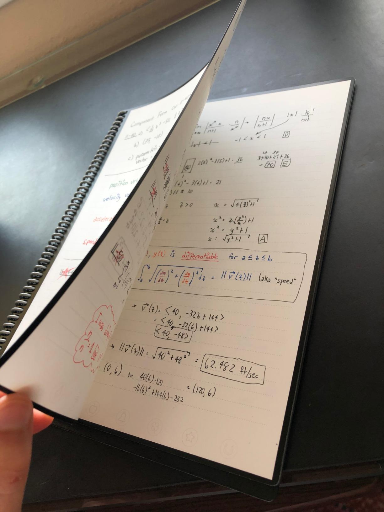 Rocketbook Fusion Reusable Undated Productivity Planner, Letter Size 8.5x11, Gray - Goals, Monthly and Weekly Calendar, Daily To-do List, Lined and Dotted Notes Pages customer photo 2