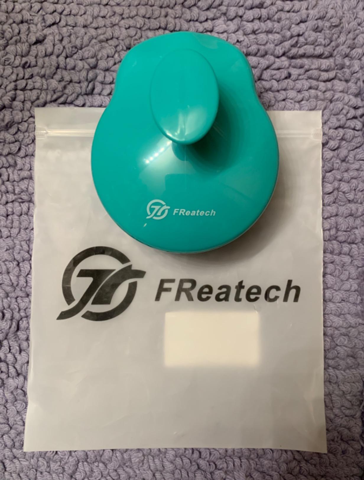 FREATECH Scalp Scrubber Scalp Massager Hair Growth, Shower Shampoo Brush with Silicone Bristles for Dandruff Removal and Hair Care, Wet & Dry Hair Massager Scalp Exfoliator for Men Women Kids，Black customer photo 2