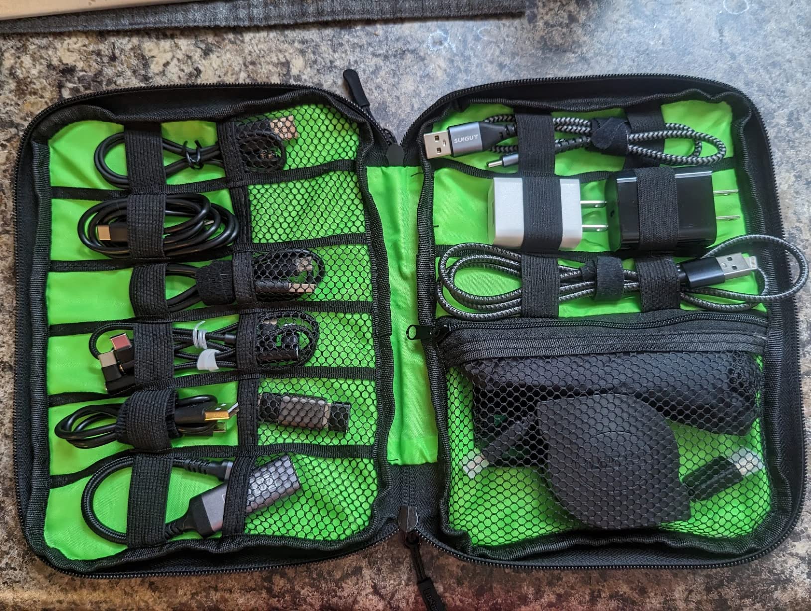 Luxtude Travel Cable Organizer Bag, Flat Cord Organizer Case, Travel Essentials for Wire/Cord/Charger/Cable Storage/Tech Accessories/Tech Gifts customer photo 2