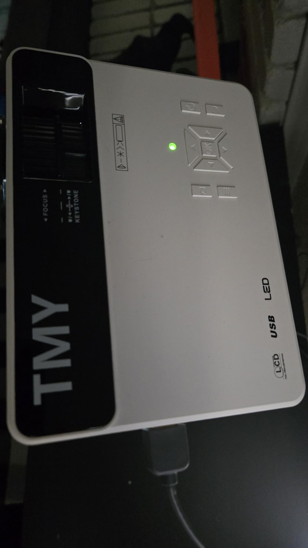 TMY 1080P Full HD Portable Mini Projector, Upgraded Bluetooth Movie Projector with Screen, Compatible with TV Stick Smartphone/HDMI/USB, Indoor & Outdoor Use customer photo 2