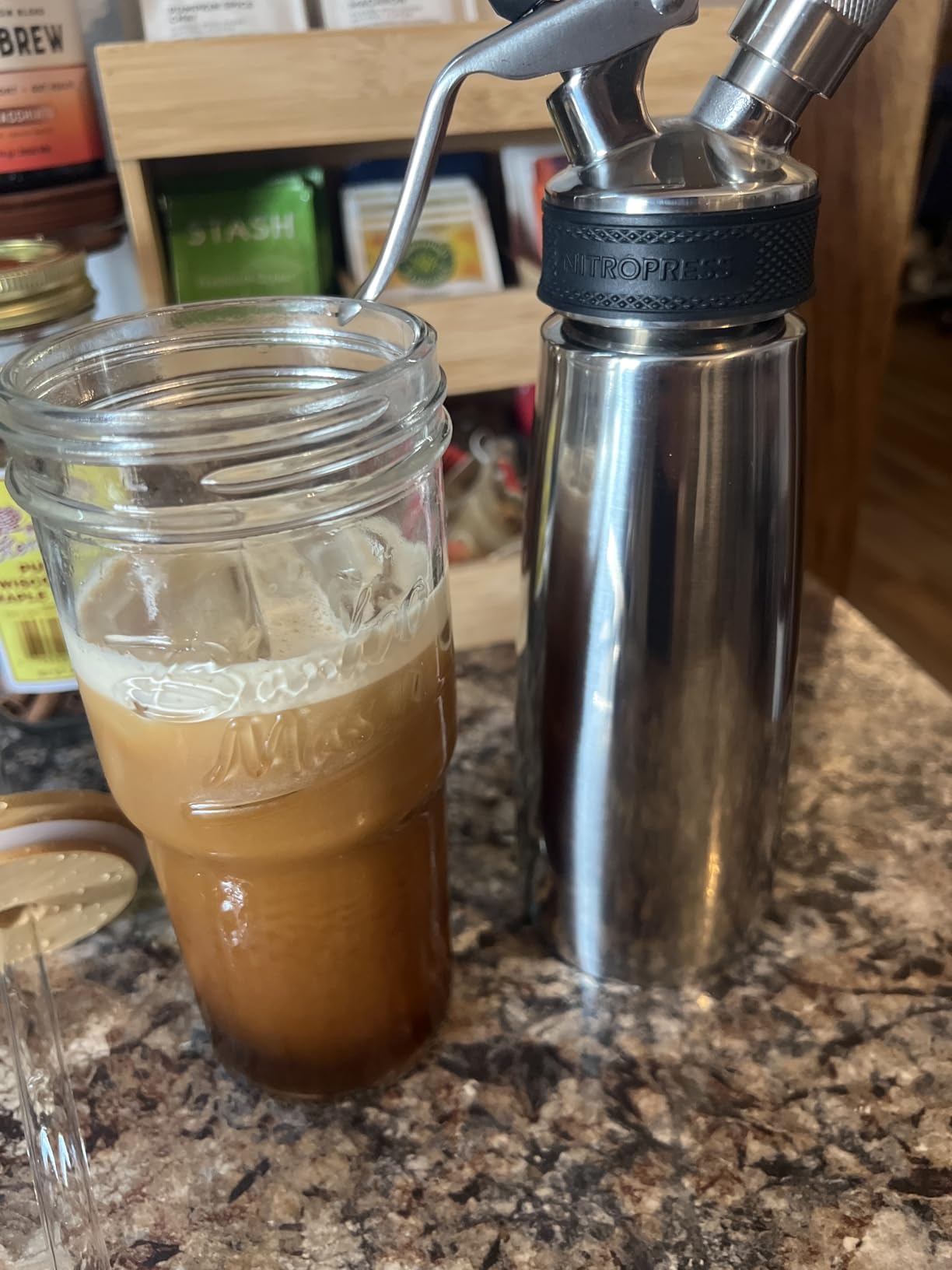 Original NitroPress - Nitro Cold Brew Coffee Maker Kit | Includes 10 Nitrogen Cartridges | Portable Infuser for Smooth Nitro Drinks, Cold Brew, Cocktails & Tea at Home or On the Go customer photo 1