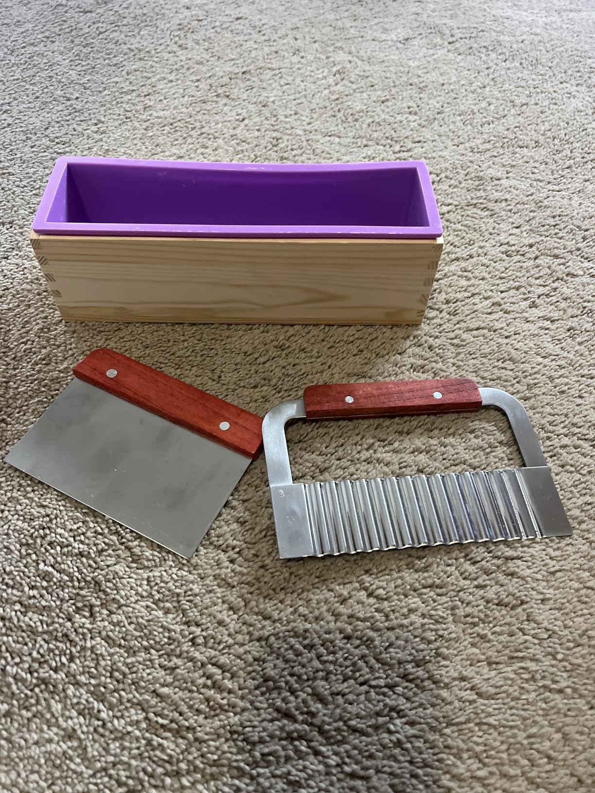 Walfos Silicone Soap Molds Set of 3, 6 Cavities Rectangle Silicone Soap Molds for Homemade Craft Soap Mold, Cake, Chocolate & Ice Cube Tray customer photo 1